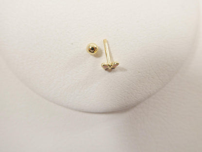 14k Real Solid Yellow Gold Helix Cartilage Enamel Earring