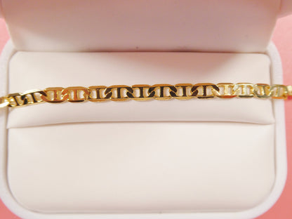 5.5 Inch 18k Gold Filled Mariner Style Baby Bracelet