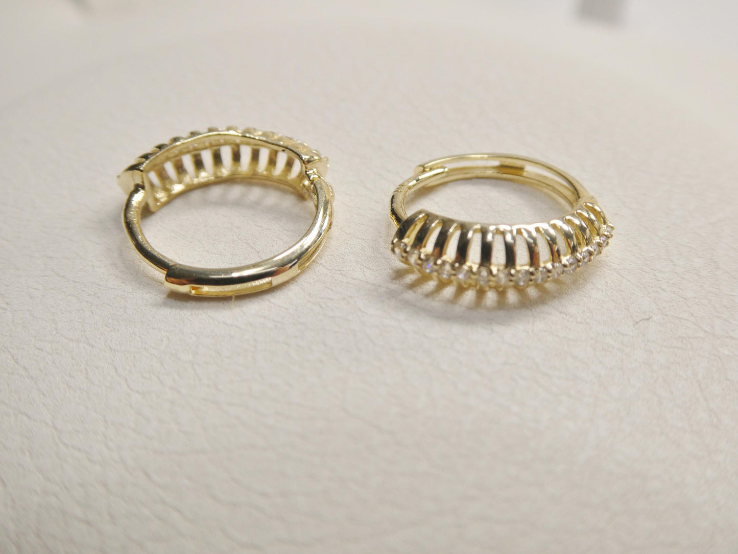 real 10k solid yellow gold designer earrings