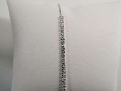 Adjustable Tennis Bracelet Real 925 Sterling Silver