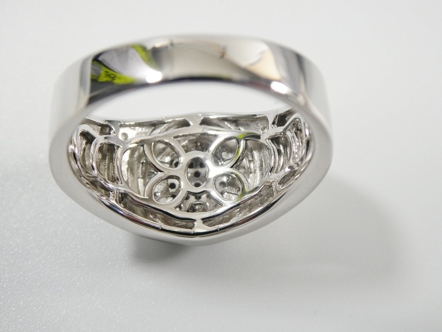real solid 925 sterling silver men ring rhodium plating finish