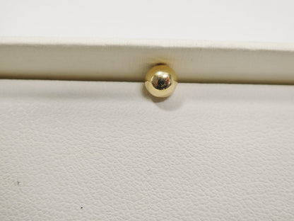 Real 14k Solid Yellow Gold Top Screw Replacement Belly Ring