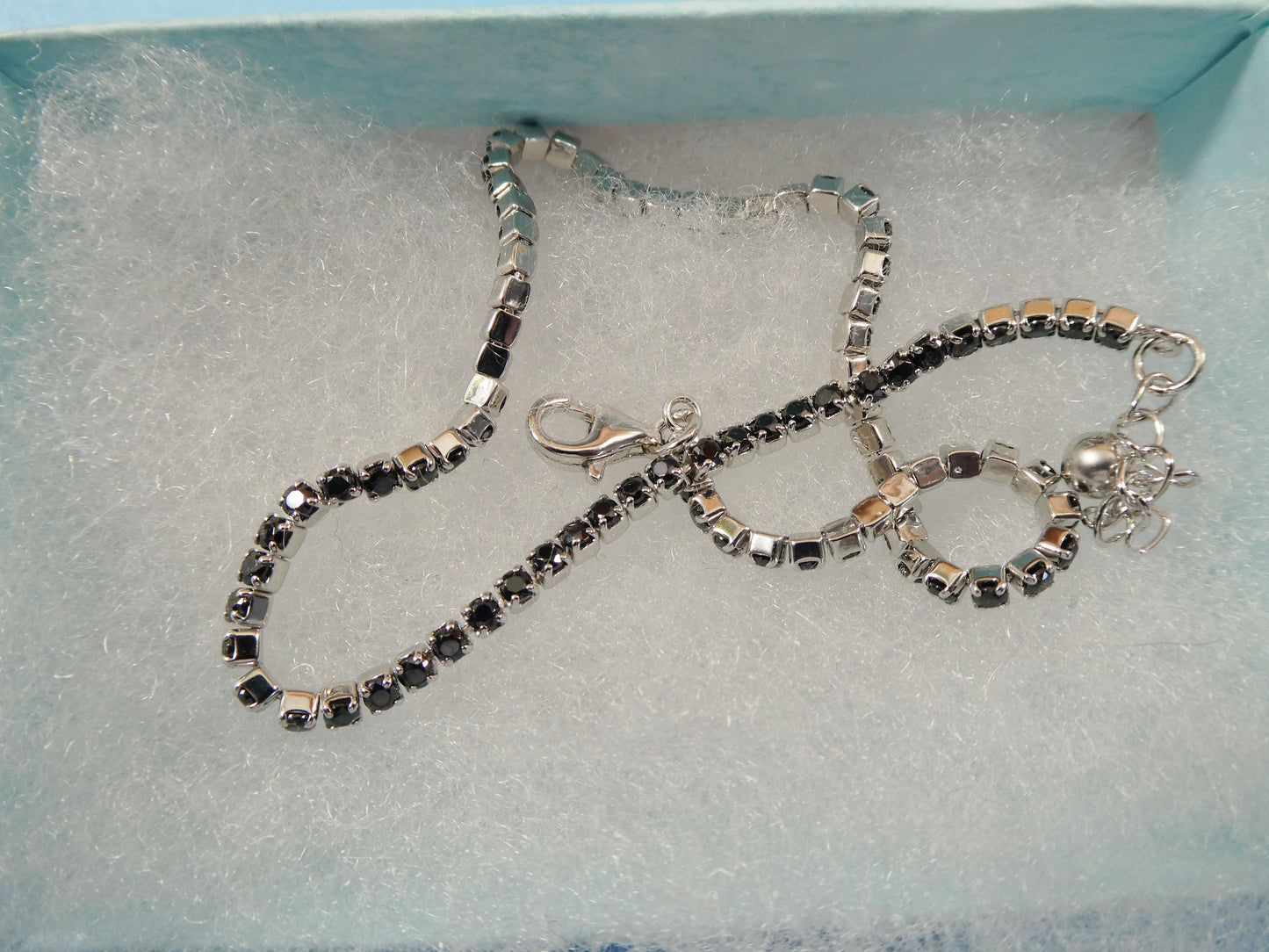 anklet bracelet with extension tennis bracelet real 925 sterling silver