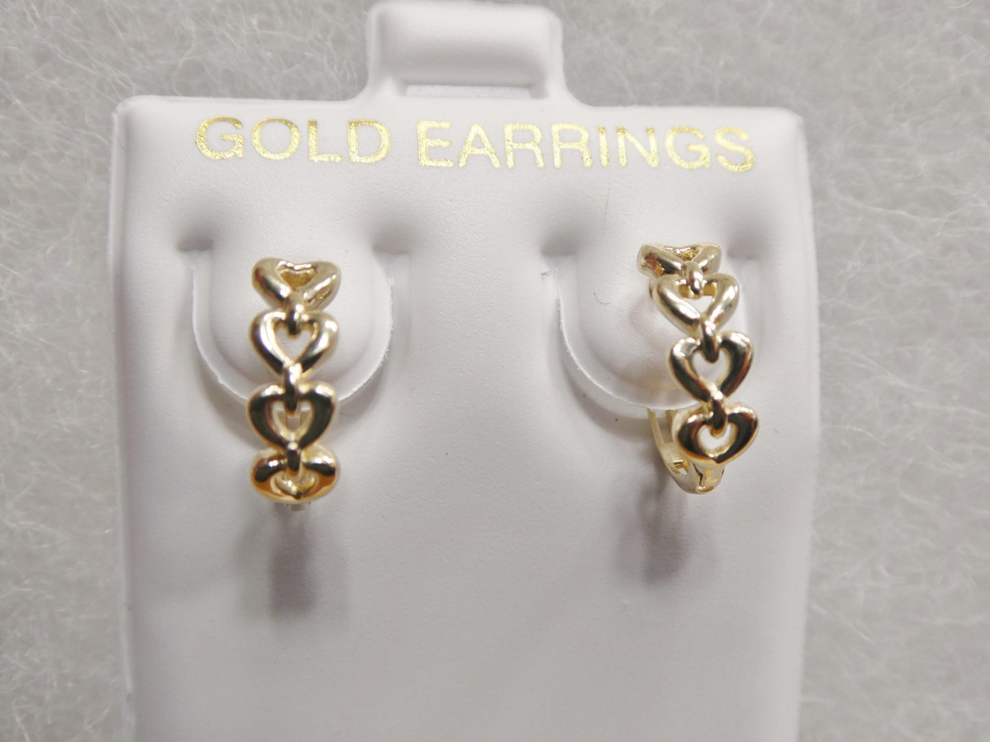real 10k solid yellow gold designer earrings