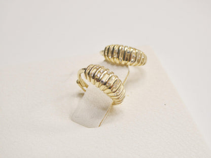 Real 10k Solid Yellow Gold Designer Earrings