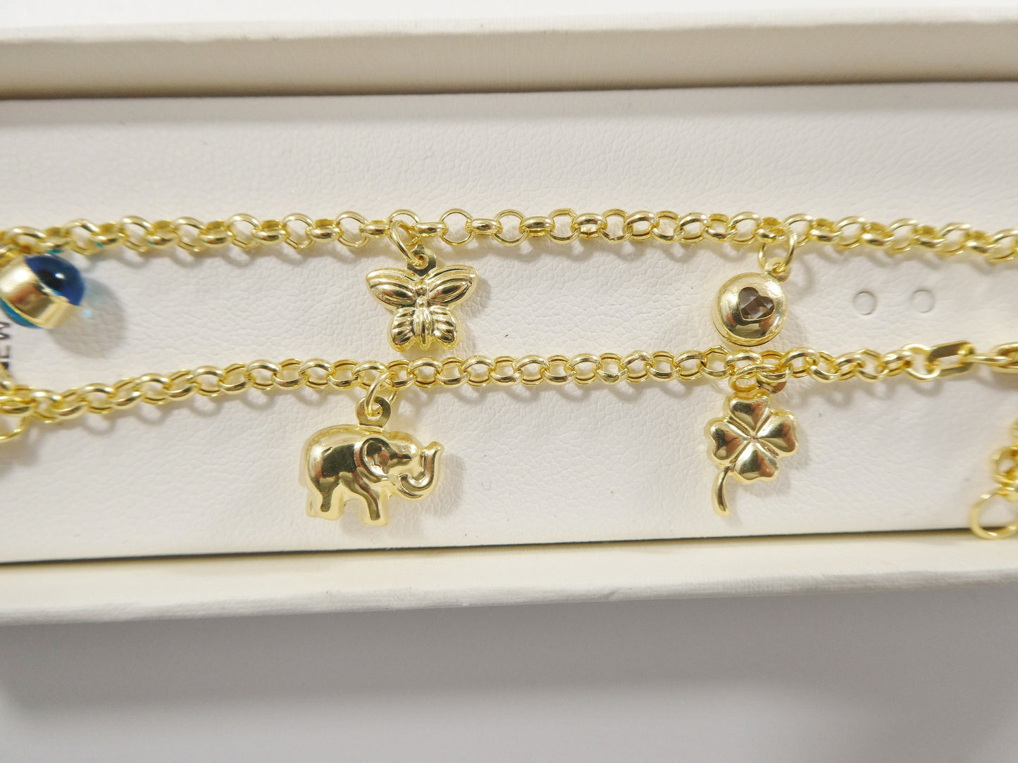 real 14k solid yellow gold 9 inch anklet bracelet
