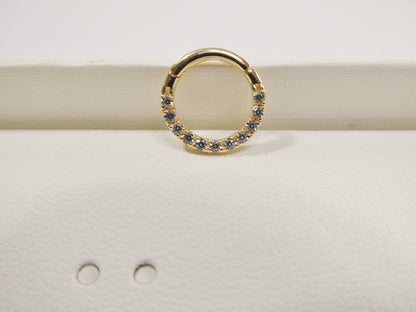14k Real Solid Yellow Gold Cartilage Daith Septum Body Ring Piercing