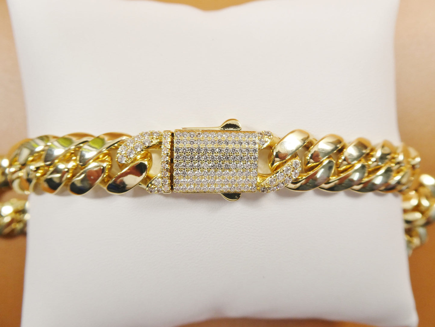 18k gold filled Monaco necklace choker necklace 12MM 16" 18" 20" length