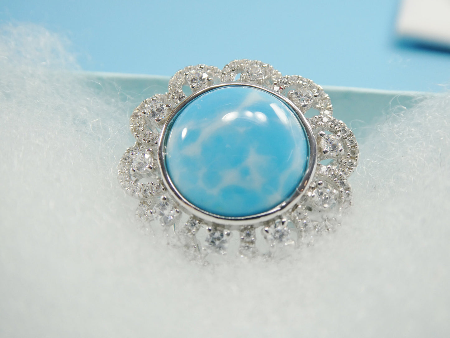 turquois ring real 925 sterling silver