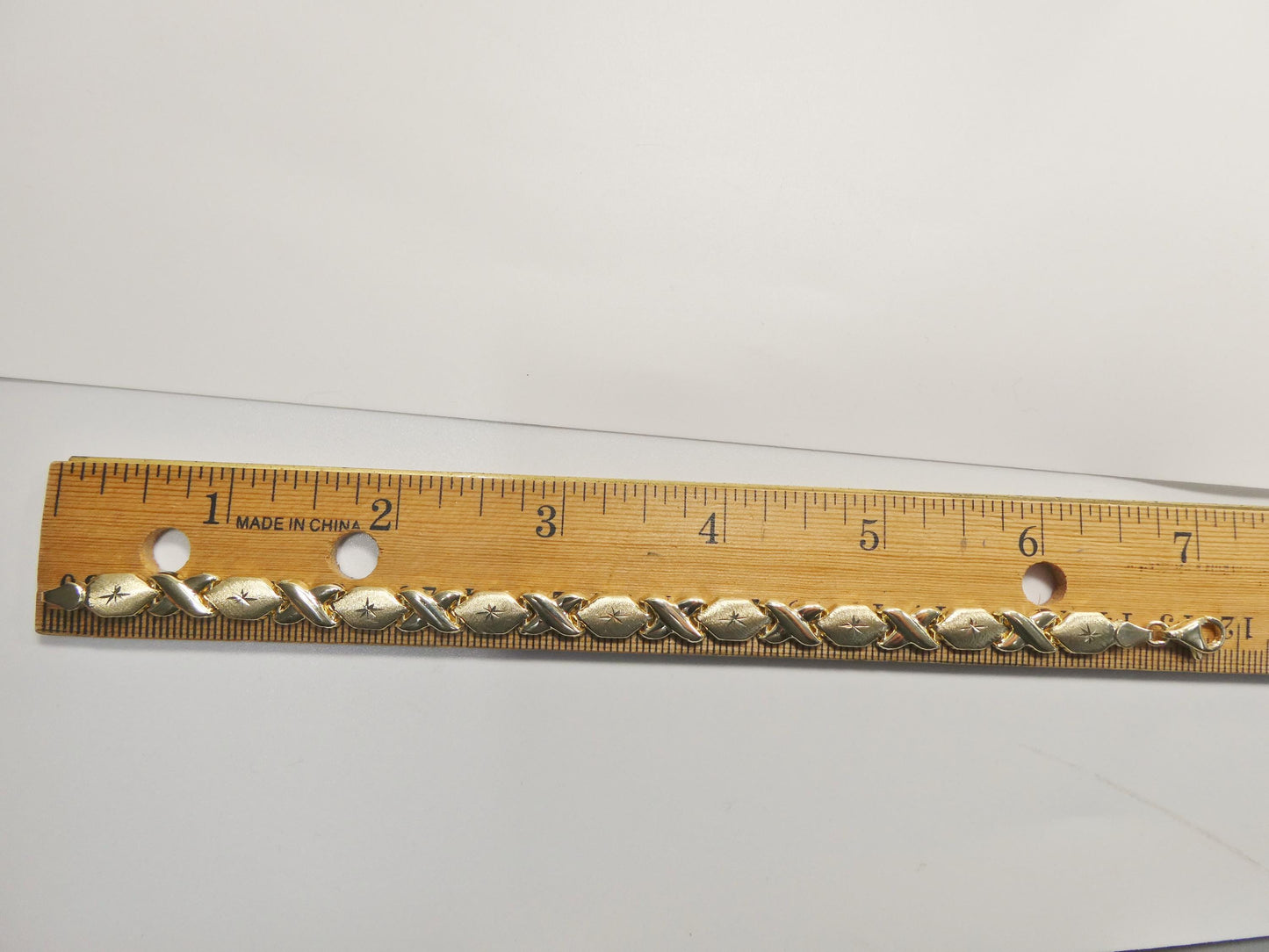 10k Solid Yellow Gold XOXO Bracelet - Hugs and Kisses