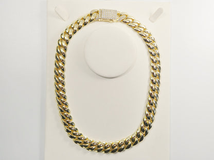 14mm 18k Gold Filled Monaco Necklace Choker Necklace 18" 20"24" Length