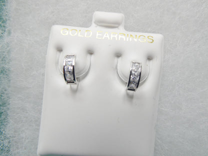 Real 10k Solid Yellow Gold Small 9mm Hoop Huggie Earrings