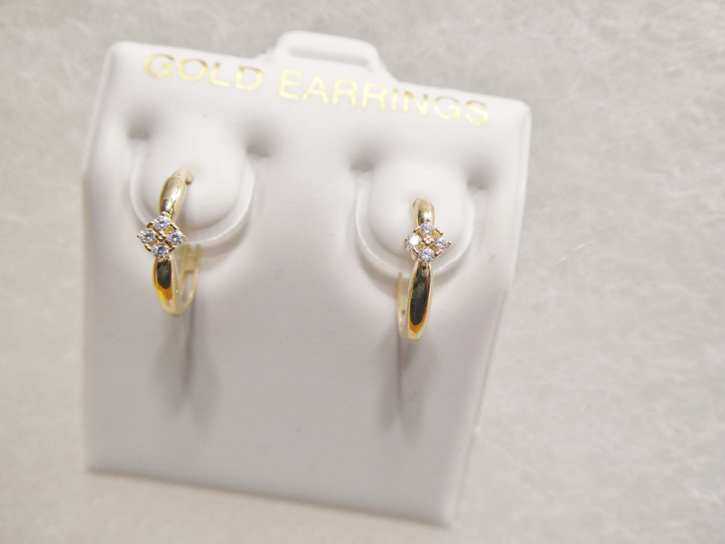 real 10k solid yellow gold designer earrings