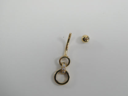 10k Real Solid Yellow Gold Belly Ring