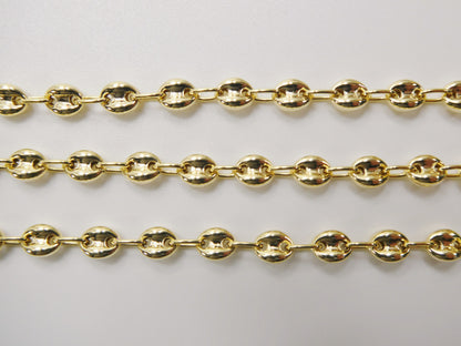 Real 10k Solid Yellow Gold 5.5/6/ 6.5 Inch Children/Women Puffed Mariner Bracelet