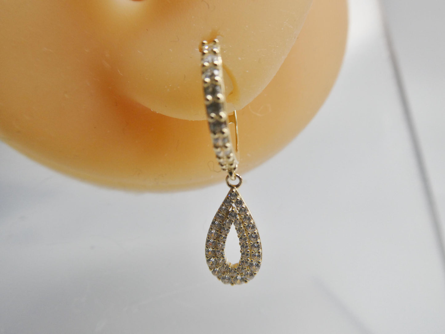 real 10k solid yellow gold designer earrings