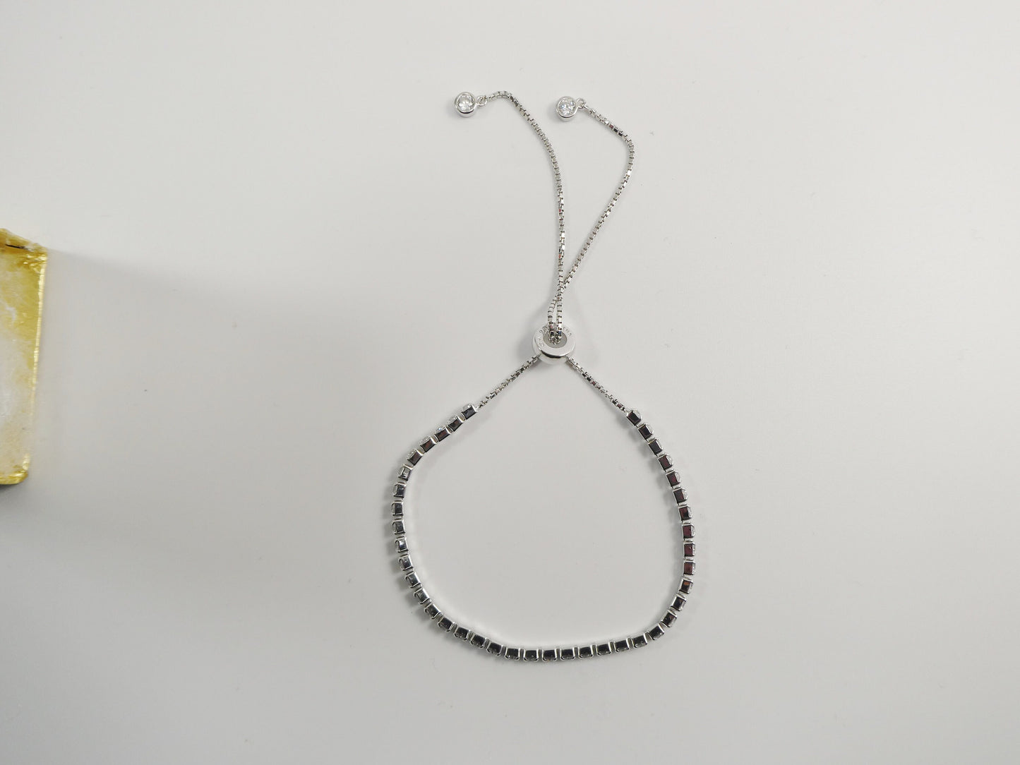 Adjustable tennis bracelet real 925 sterling silver