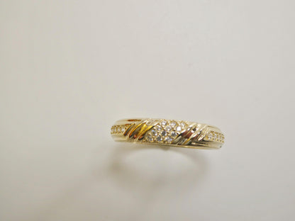 Real 10k Solid Yellow Gold Women's Classic Ring