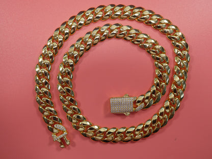 18k Gold Filled Monaco Necklace Choker Necklace 10mm 18" 20" 24" Length