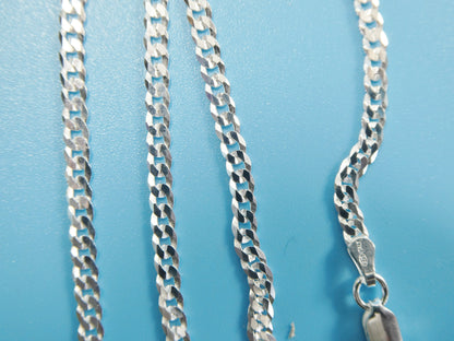 Real 925 Sterling Silver Italian Solid Chain Lobster Lock Clasp