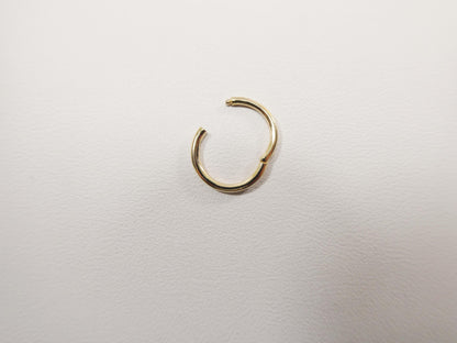 14k Real Solid Yellow Gold Hoop Earring Cartilage Daith Ring Piercing