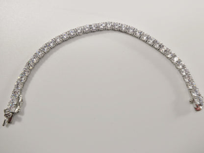 Real 925 Sterling Silver 4MM 6 INCH / 6.5 INCH Tennis Bracelet
