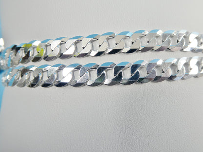 Real 925 Sterling Silver 6.5MM Italian Solid Chain Lobster Lock Clasp