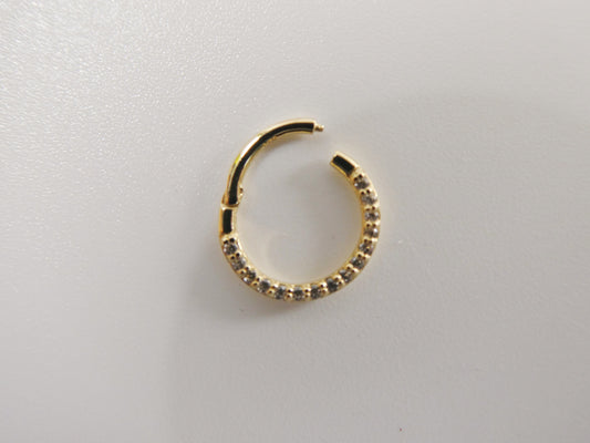 14k Real Solid Yellow Gold Cartilage Daith Septum Body Ring Piercing