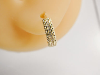 Real 10k Solid Yellow Gold Designer Earrings