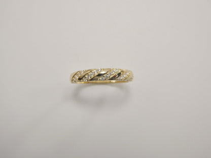 Real 10k Solid Yellow Gold Women's Classic Ring