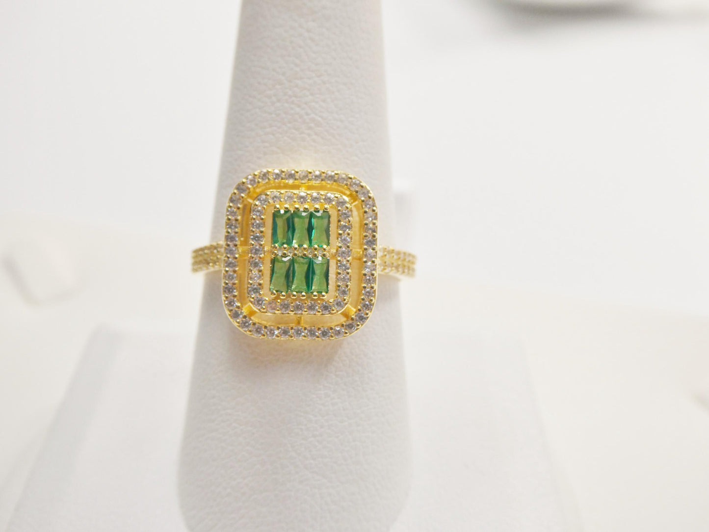 real 925 sterling silver over 14 yellow gold ring