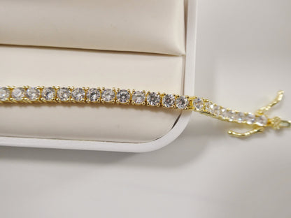 Real 925 Sterling Silver 3MM 6 INCH / 6.5 INCH Tennis Bracelet