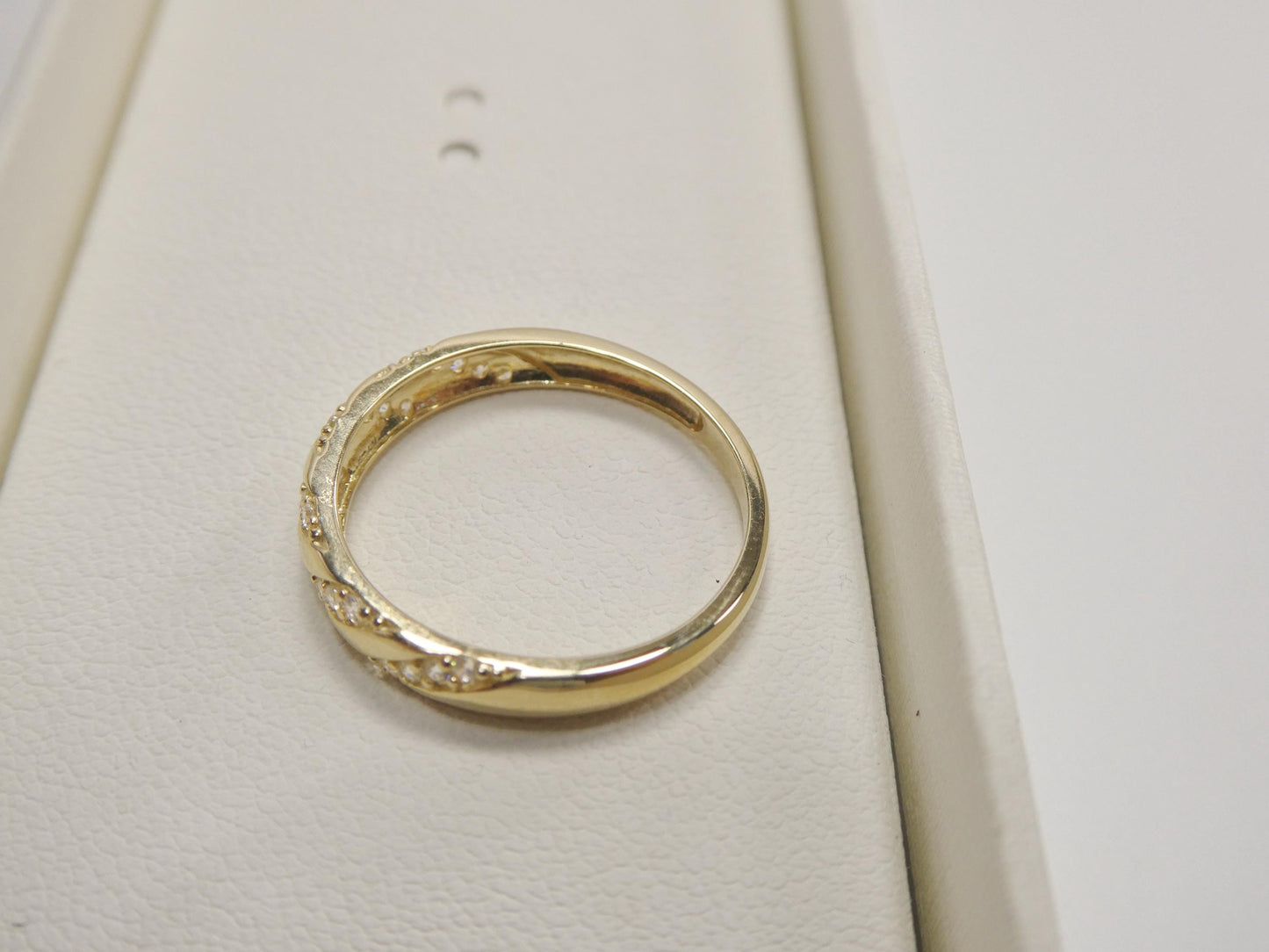 real 10k solid yellow gold women's classic ring
