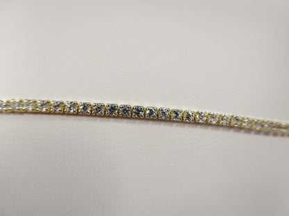 Anklet Bracelet With Extension Tennis Bracelet Real 925 Sterling Silver