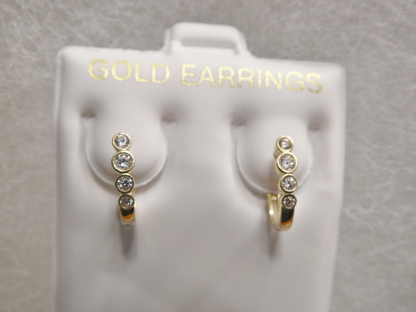 real 10k solid yellow gold designer earrings