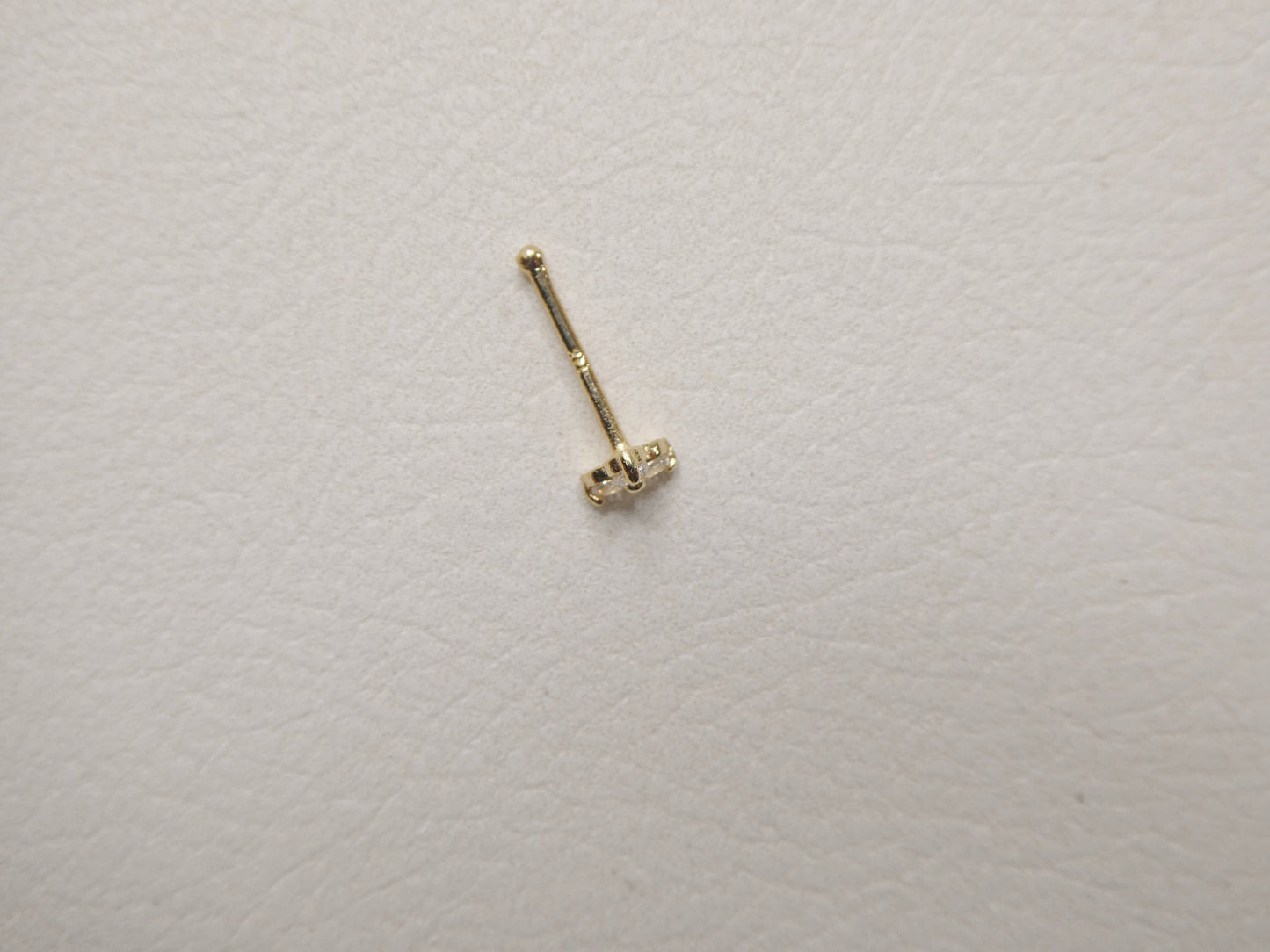 14k real solid yellow gold triangle nose ring