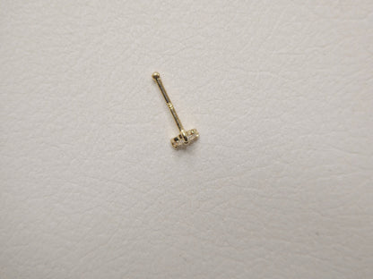 14k Real Solid Yellow Gold Triangle Nose Ring
