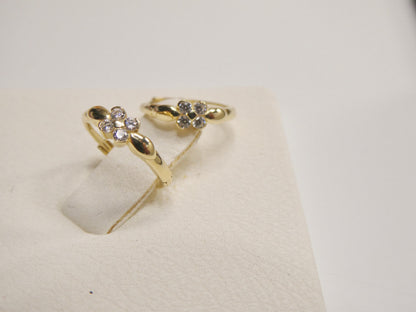 Real 10k Solid Yellow Gold Designer Earrings