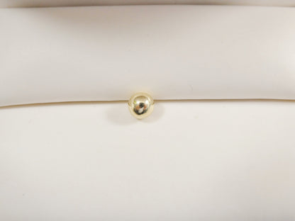 Real 14k Solid Yellow Gold Top Screw Replacement Belly Ring