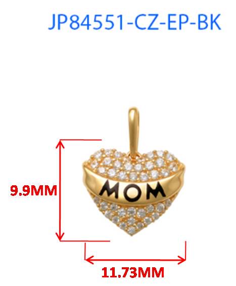 10k real solid yellow gold mom pendent and 16 inch Valentino necklace