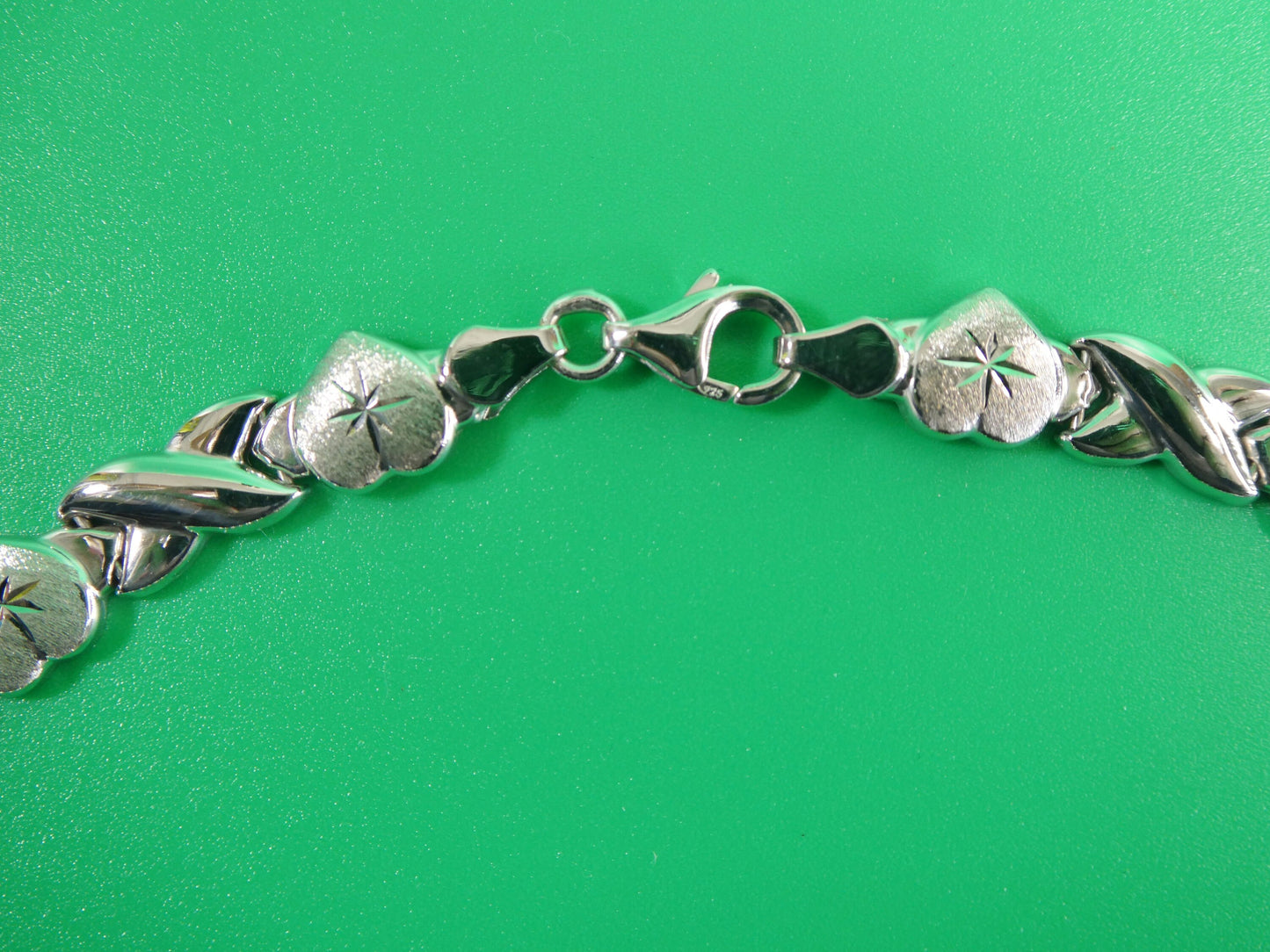 Sterling Silver Double Heart Necklace Bracelet Set: XOXO Jewelry
