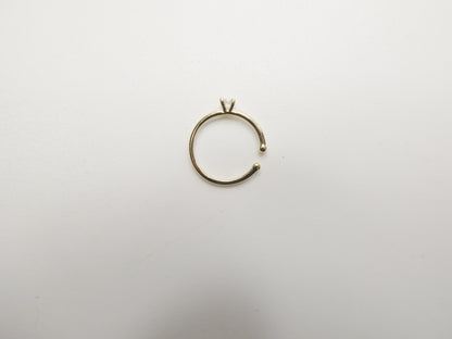 14k Real Solid Yellow Gold Cartilage Nose Ring Body Ring Piercing