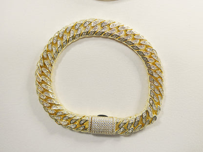 Real 925 Sterling Silver 8 Inch Monaco Bracelet