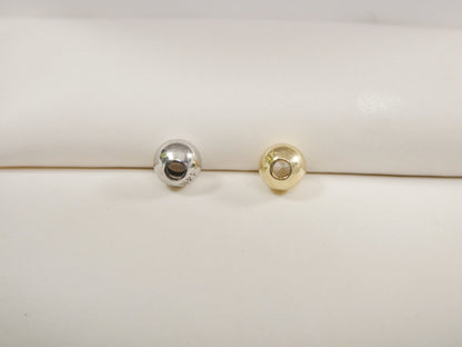 Real 14k Solid Yellow Gold Top Screw Replacement Belly Ring
