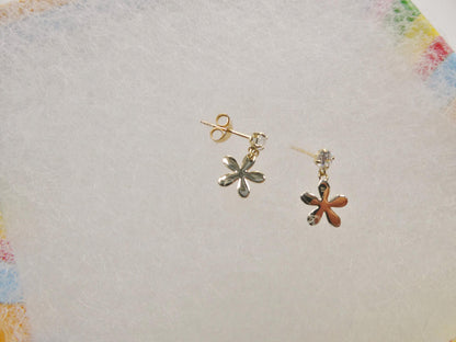 Real 10k Solid Yellow Gold Design Push Post Earrings