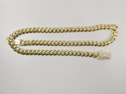 9mm 14k Yellow Gold Filled Monaco Bracelet/Necklace Fancy Box Lock