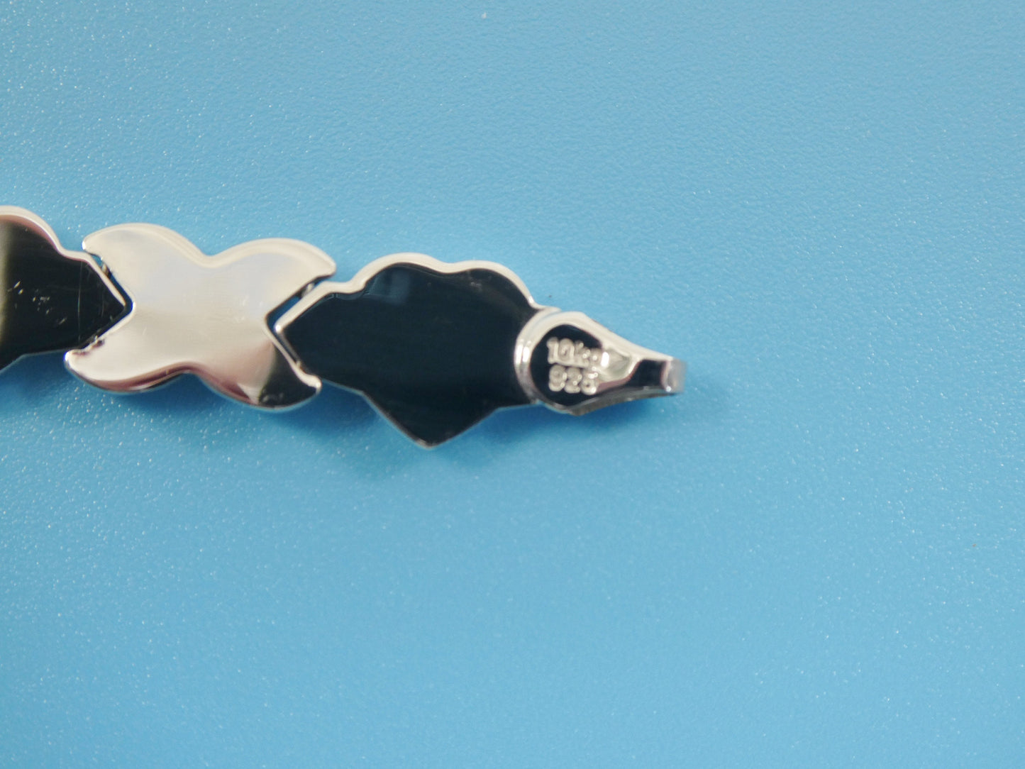 Sterling Silver XOXO Heart Bracelet: Satin Finish