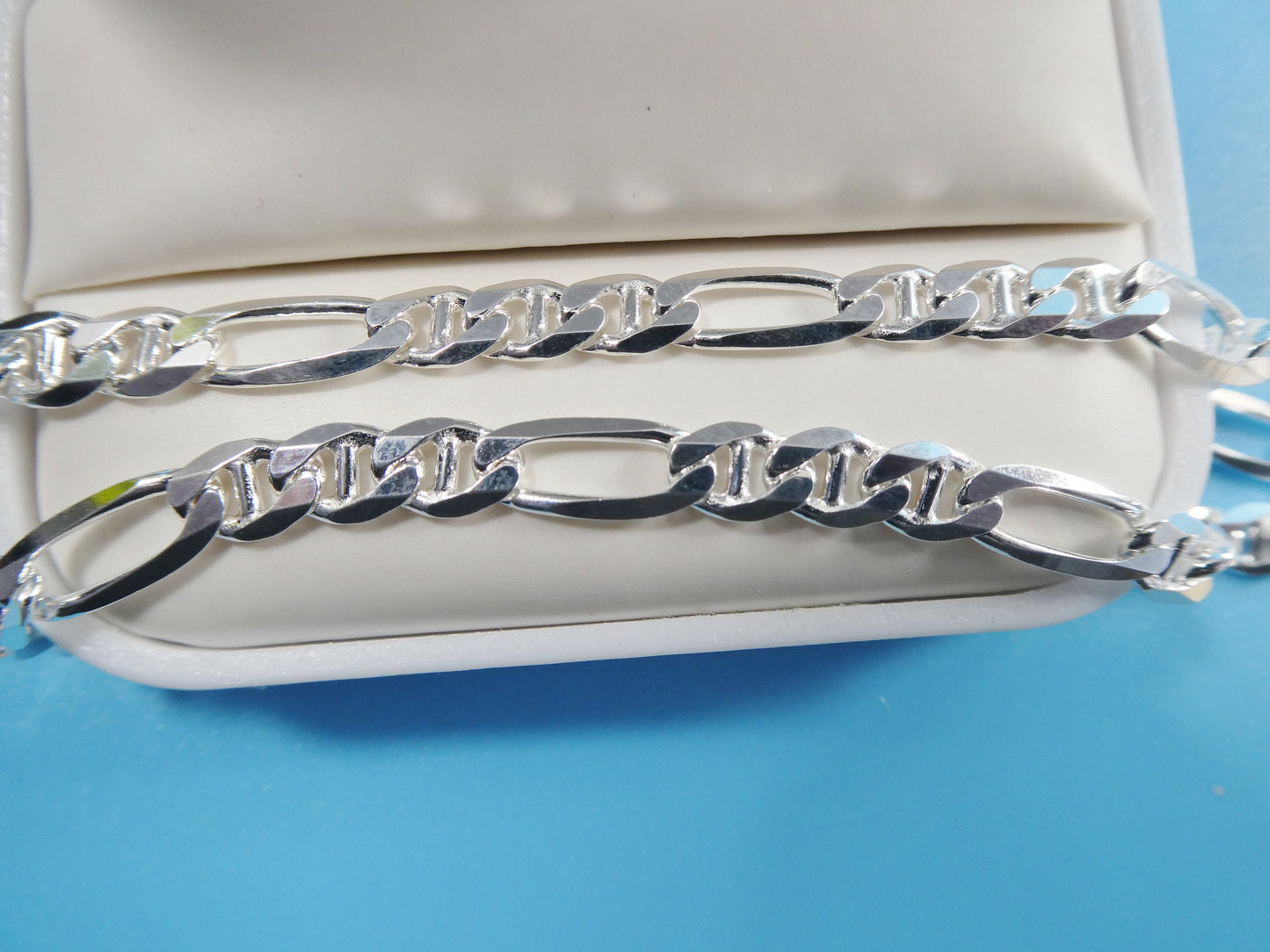 Italian 925 Sterling Silver Figaro Mariner Chain 5.5MM