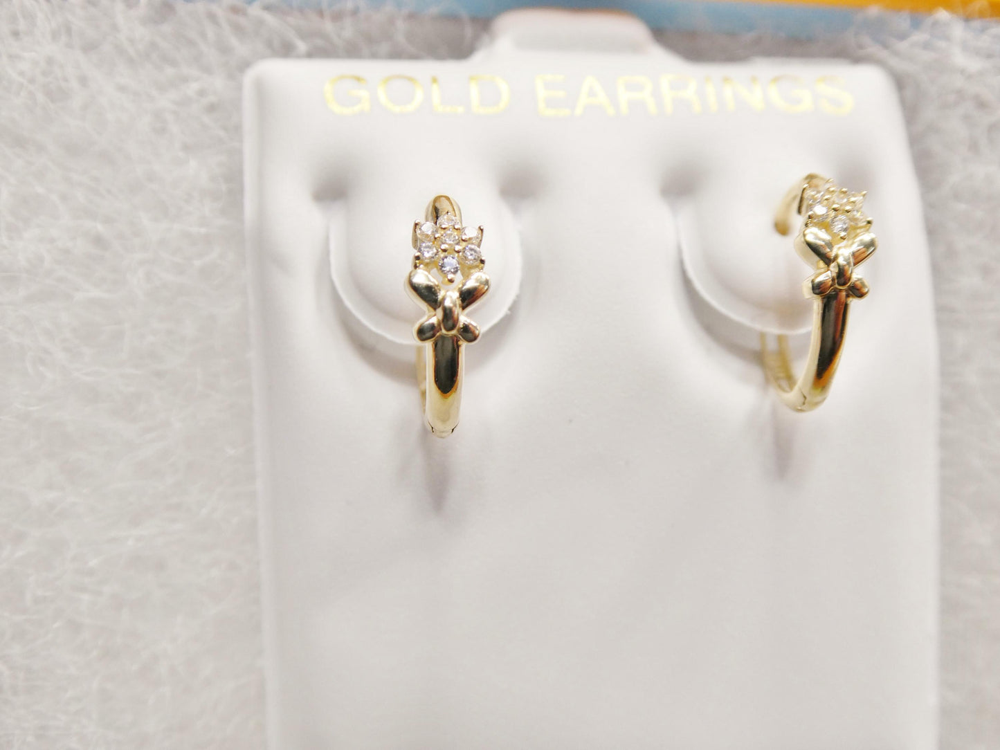 real 10k solid yellow gold designer earrings