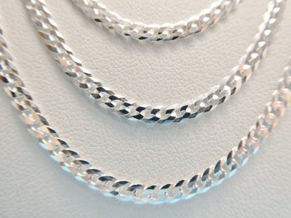 Real 925 Sterling Silver Italian Solid Chain Lobster Lock Clasp